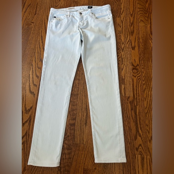 AG Adriano Goldschmied The Legging Ankle White Super Skinny Jeans Size 30R - Picture 2 of 6